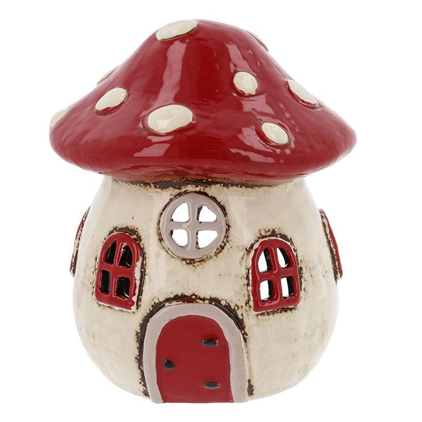Village Pottery Toadstool House Tealight